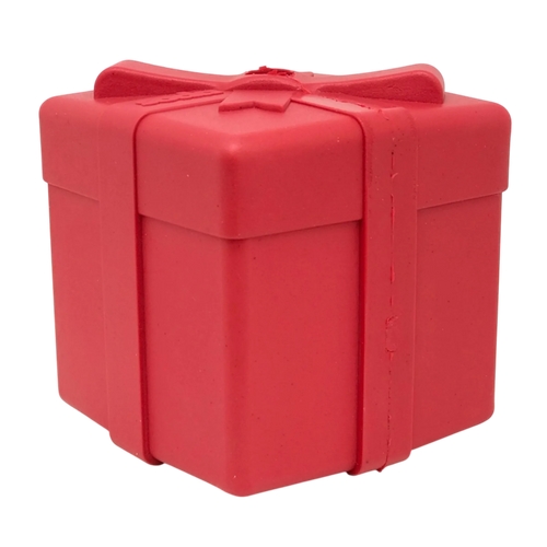 Gift Box eDispenser - Durable Rubber Treat Dispenser for Dogs