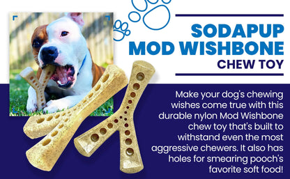 MOD Wishbone Nylon Dog Chew Toy for Aggressive Chewers