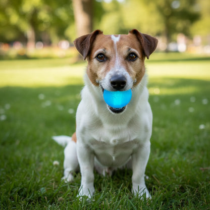 Strobe Ball Light-Up Dog Toy - Durable Floating Chew Ball